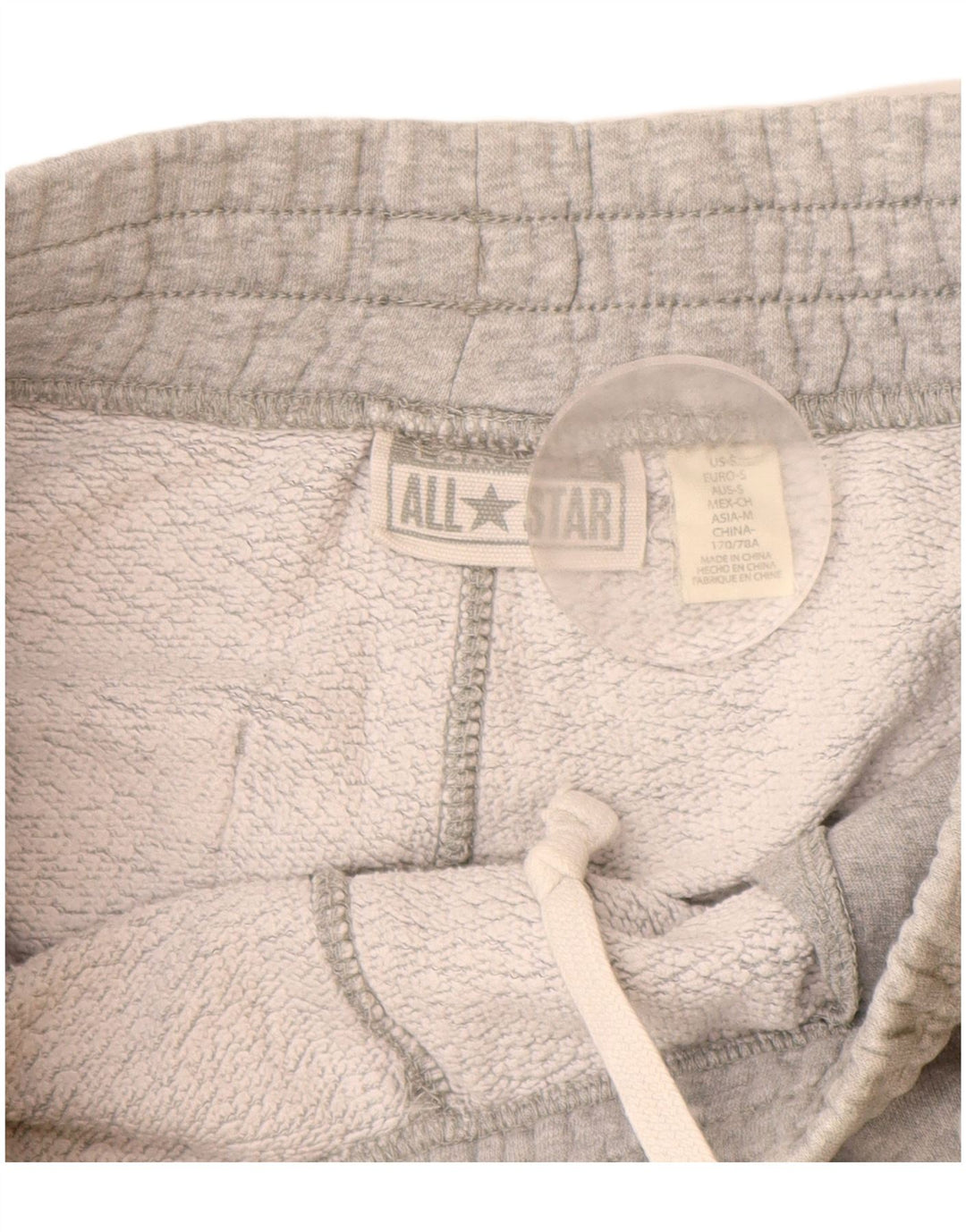 CONVERSE Pantalones de chándal para hombre Joggers Small Grey Moteado de algodón