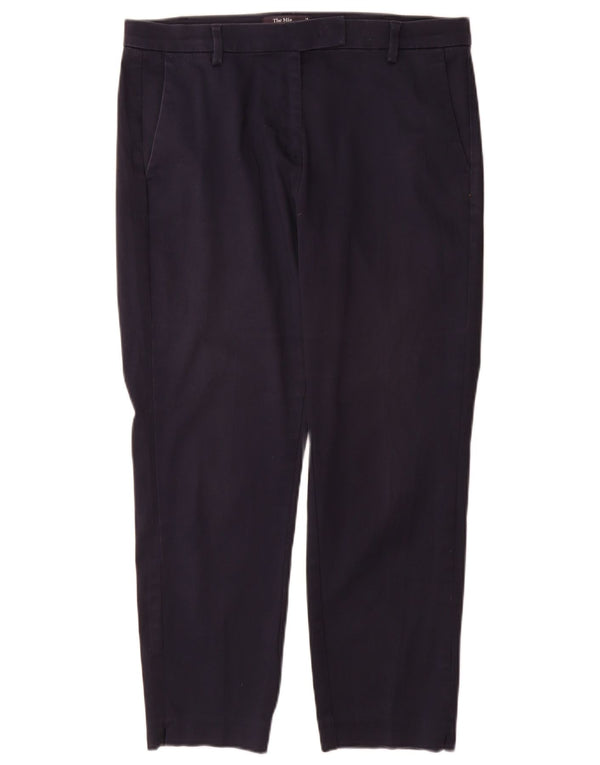 Marks & Spencer Pantalones de traje rectos para mujer UK 40 Large W34 L28 Azul marino