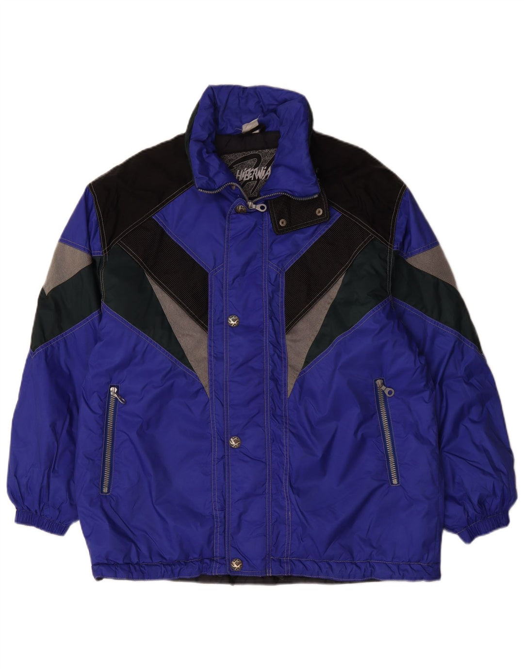 Hibernia Chaqueta de esquí para hombre ES 38 Azul medio Colorblock Poliamida
