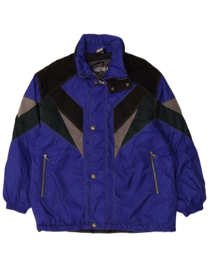 Hibernia Chaqueta de esquí para hombre ES 38 Azul medio Colorblock Poliamida