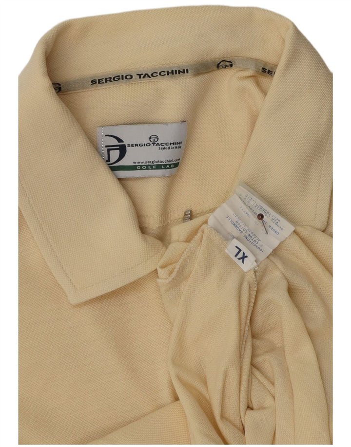 Sergio Tacchini Polo Hombre XL Algodón Color Block Amarillo