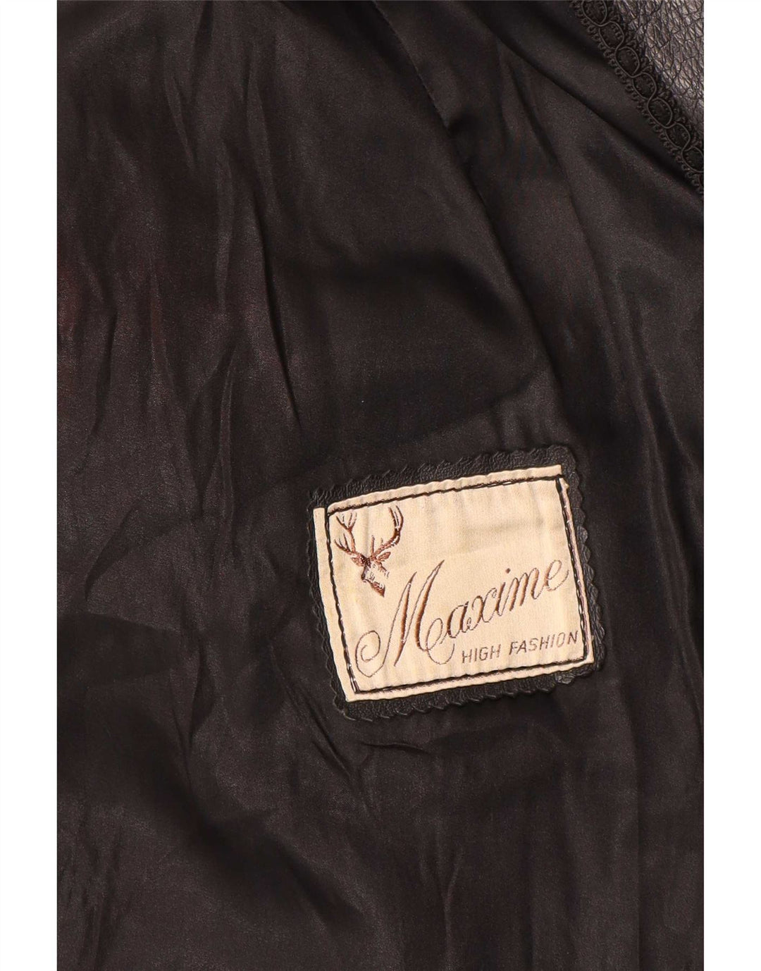 Maxime Chaqueta de cuero para mujer Reino Unido 44 Mediano Negro