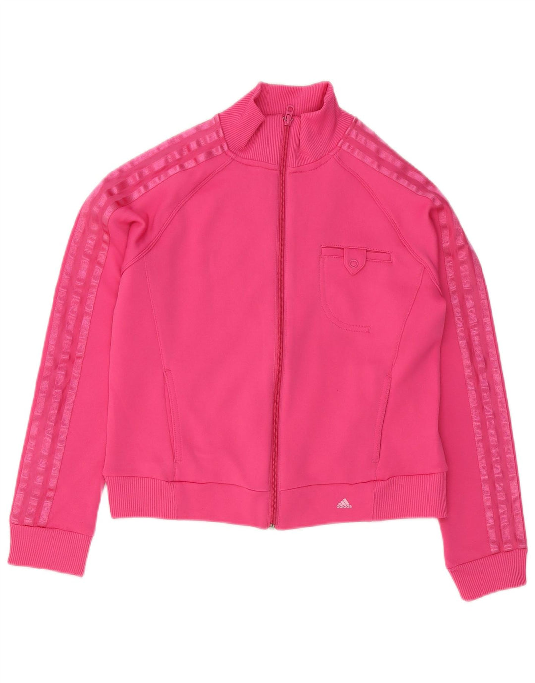 Chaqueta Superior de Chándal para Mujer Adidas UK 14 Mediana Rosa Poliéster