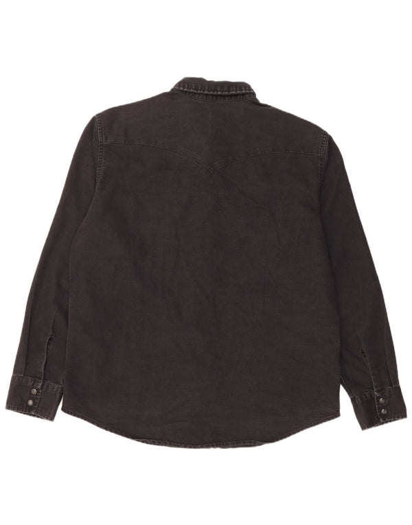 LEVI'S Camisa vaquera estándar para hombre Algodón negro grande