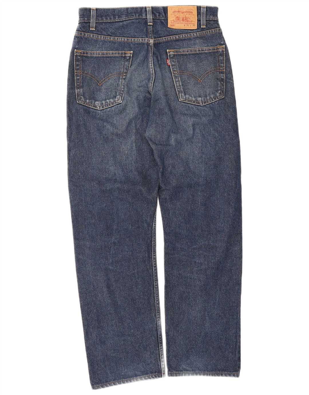 Levi's Vaqueros rectos de corte regular 505 para hombre W31 L30 Algodón azul