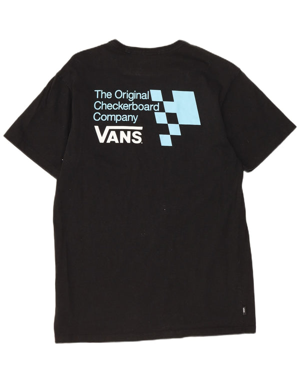 VANS Camiseta gráfica de corte clásico para hombre Top Medium Black Cotton