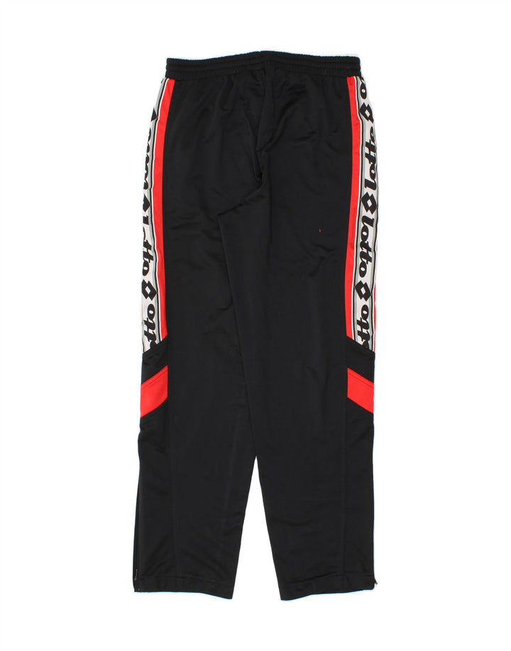 LOTTO Mens Graphic Tracksuit Trousers UK 40/42 Medium  Black Polyester Vintage Lotto and Second-Hand Lotto from Messina Hembry 