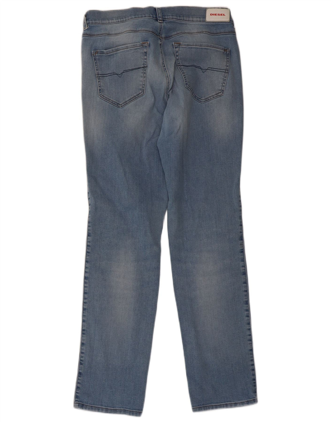 Diesel Hombre Sandy Regular Slim Vaqueros Rectos W30 L32 Algodón Azul