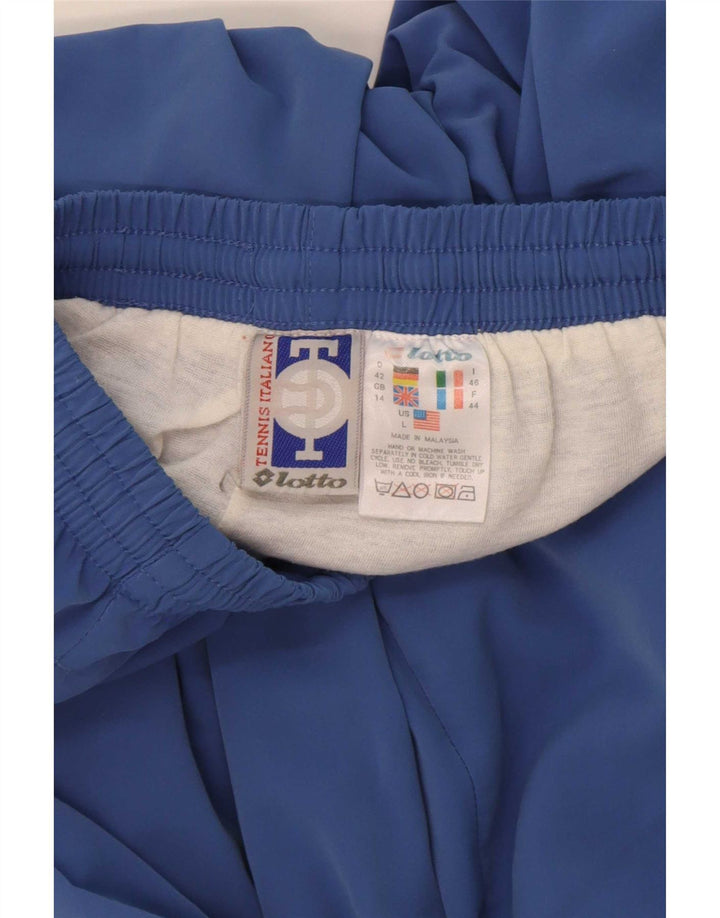 Lotto Pantalón Chándal Mujer UK 44 Poliéster Azul Medio