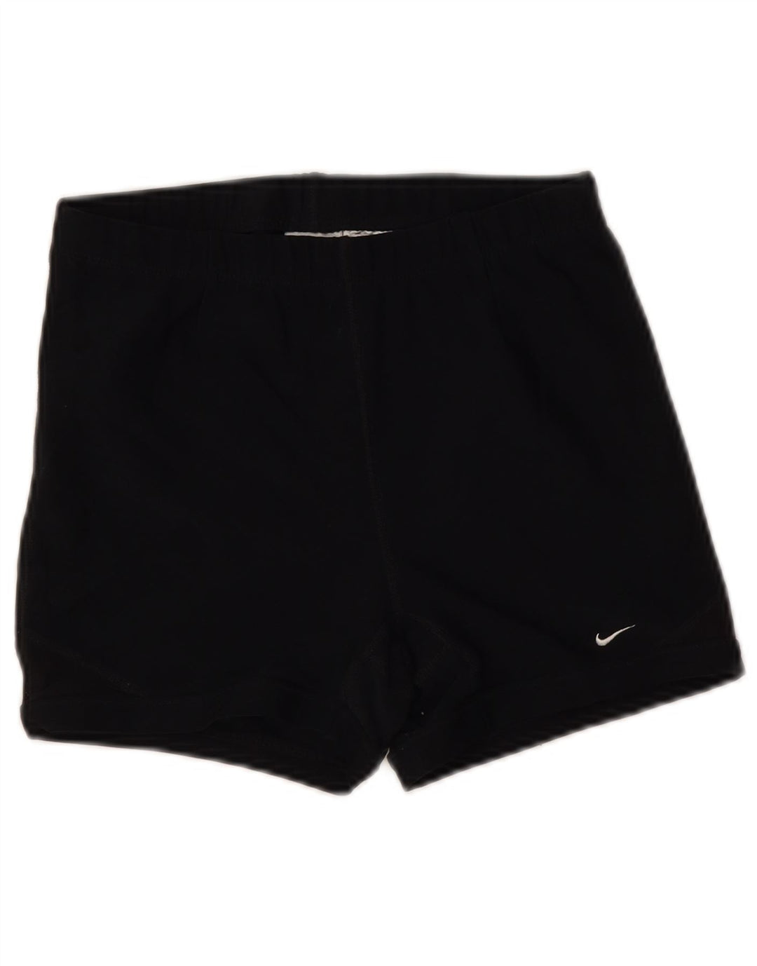 NIKE Pantalones cortos deportivos para mujer US 12/14 Grande Negro Poliéster