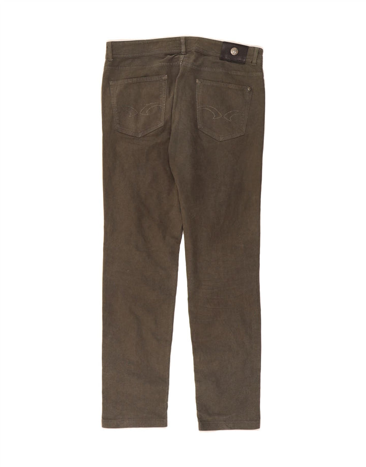 TRUSSARDI Mens Slim Casual Trousers W35 L32 Grey Vintage Trussardi and Second-Hand Trussardi from Messina Hembry 