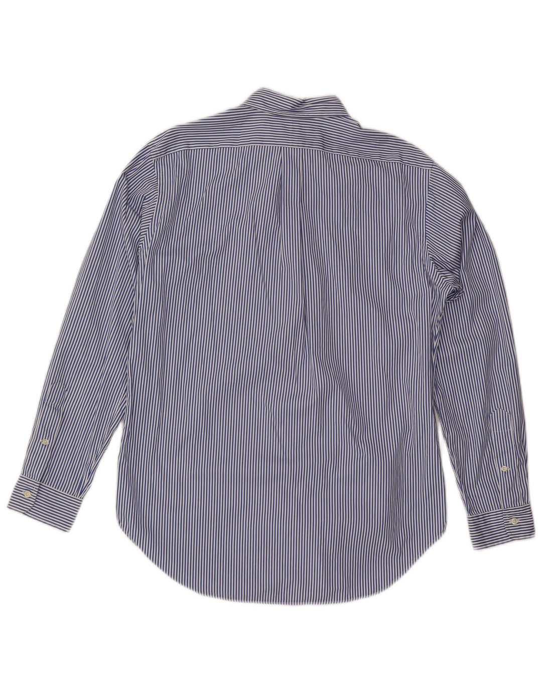 Camisa Ralph Lauren Hombre De Corte Clásico Con Rayas Azul Medio
