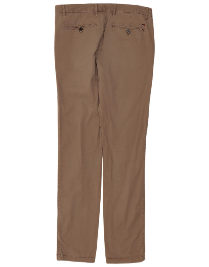 TOMMY HILFIGER Pantalón chino ajustado para hombre W34 L33 Algodón beige