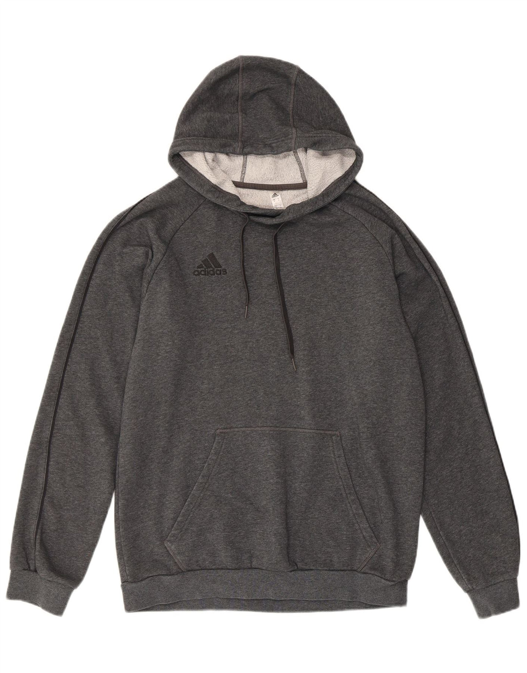 ADIDAS Hombre Sudadera con capucha Jumper Gris Medio Algodón