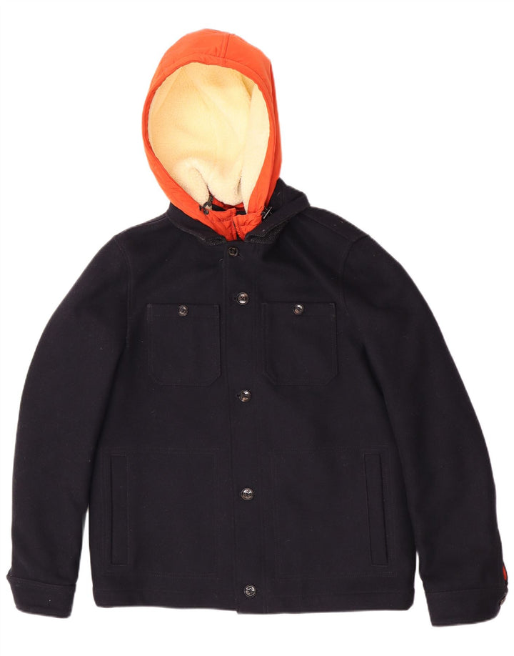 Ted Baker Chaqueta bomber con capucha para hombre Talla 3 Mediana Azul marino Colorblock