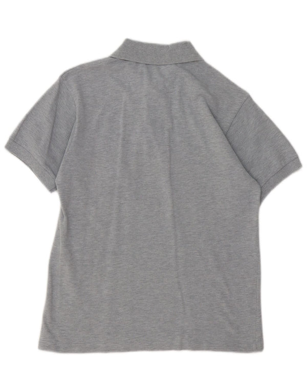 LACOSTE Polo para hombre Talla 2 XS Algodón moteado gris