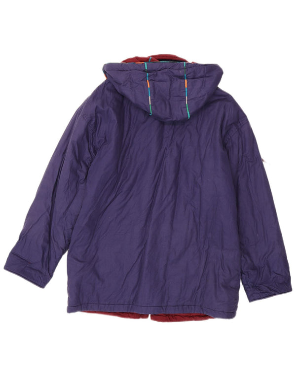 DW-Shop Chaqueta cortavientos con capucha de gran tamaño para mujer EU 36 Small Púrpura