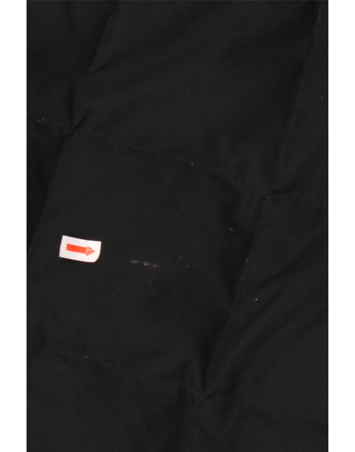 BRUGI Abrigo acolchado con capucha para mujer IT 48 XL Poliéster negro