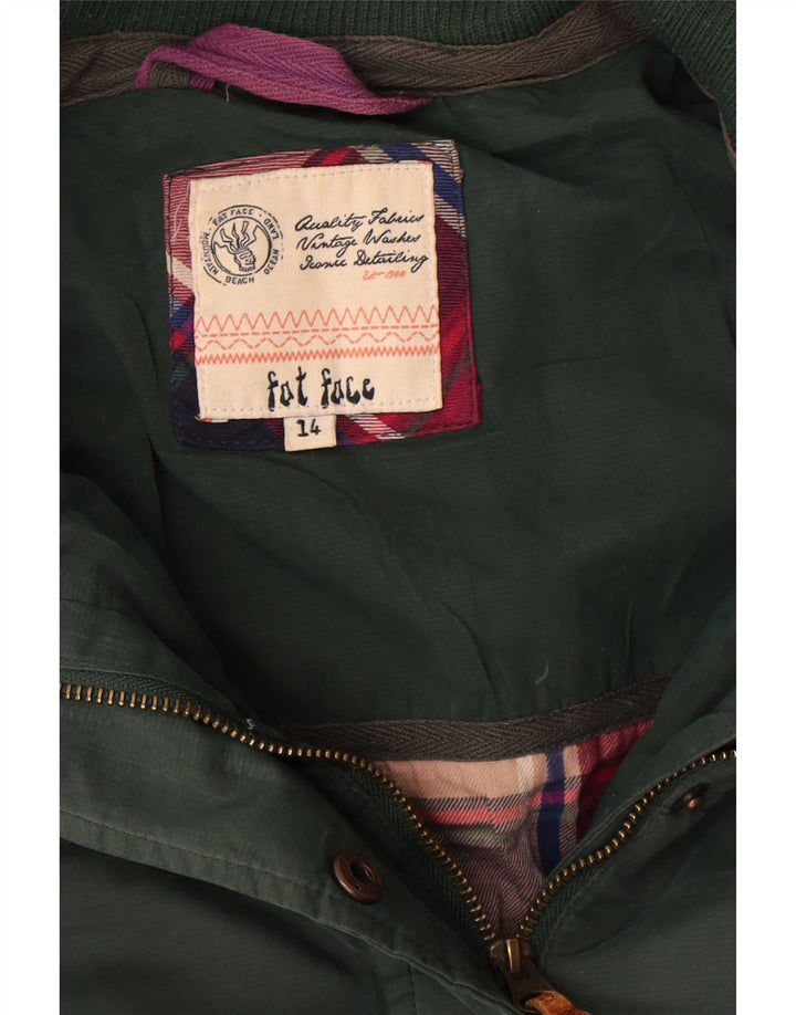 Chaqueta acolchada para mujer Fat Face UK 44 Poliéster verde grande