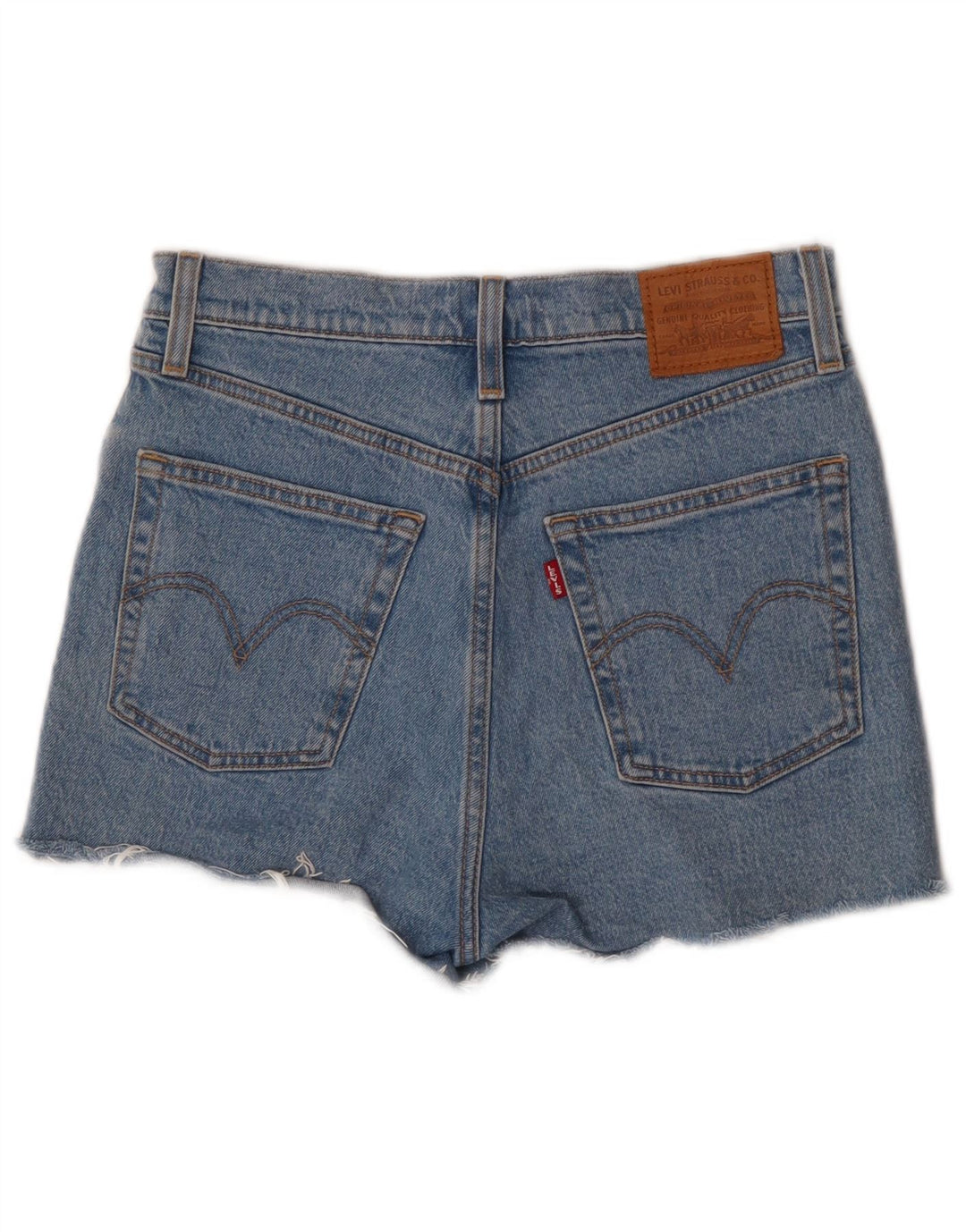 Shorts Levi's Mujer W28 Algodón Azul Medio