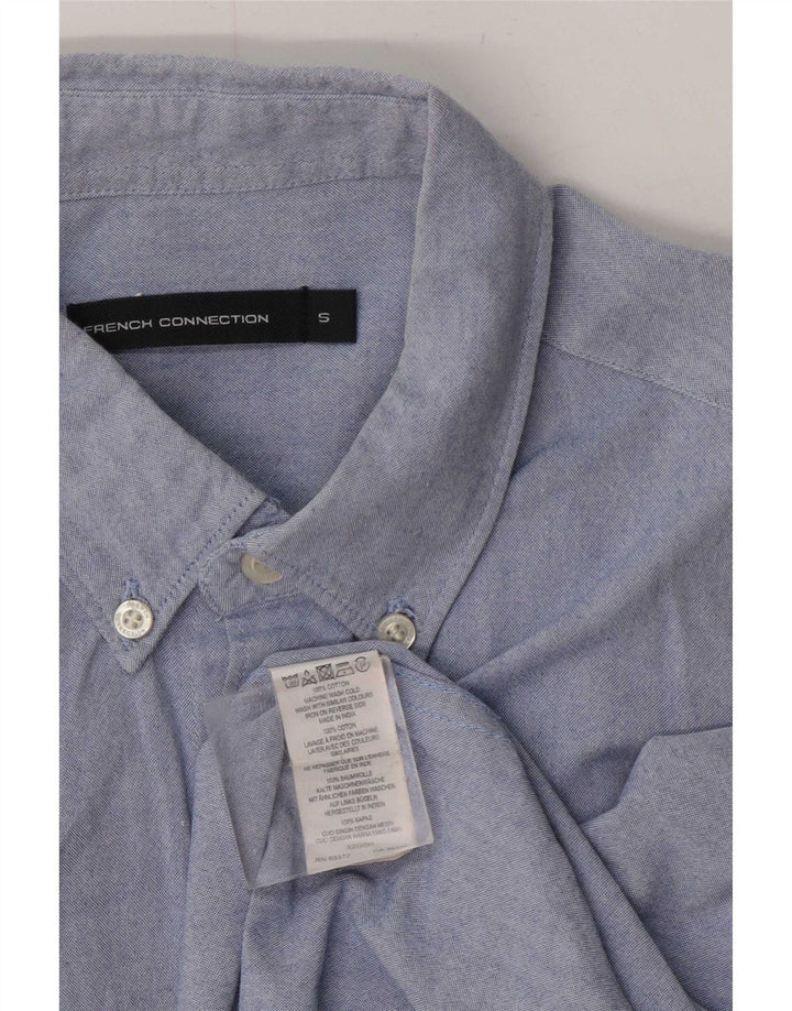 Camisa para hombre French Connection Small de algodón azul