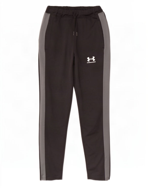Under Armour Pantalones de chándal para mujer UK 4 XS Negro Colorblock Poliéster