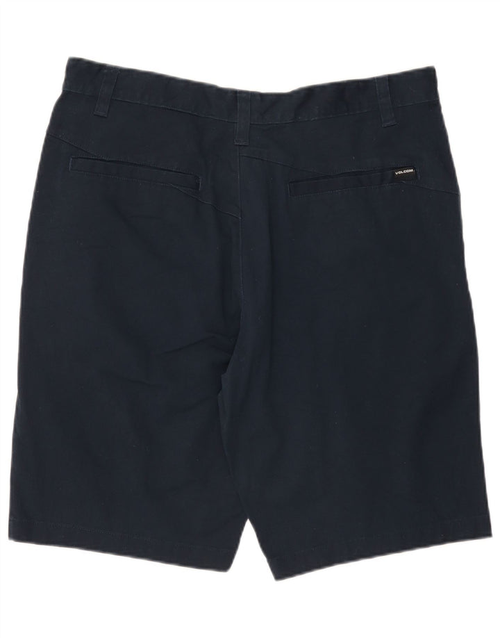 Volcom Pantalones cortos chinos para hombre W36 Large Azul marino Algodón