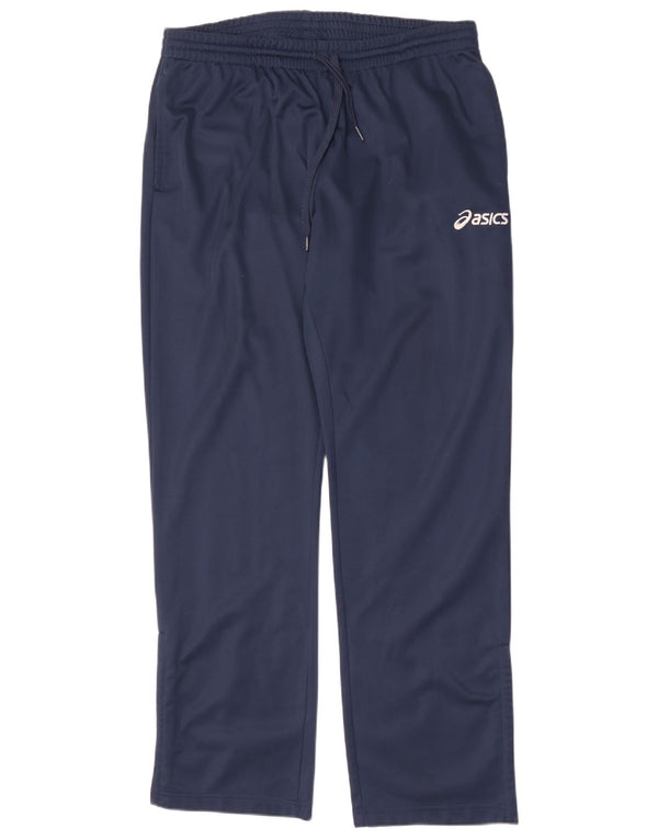 Asics Pantalón Chándal Hombre Grande Azul Marino Poliéster