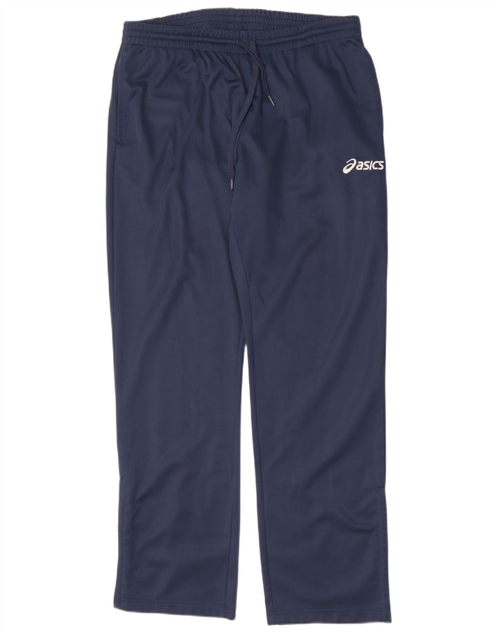 Asics Pantalón Chándal Hombre Grande Azul Marino Poliéster
