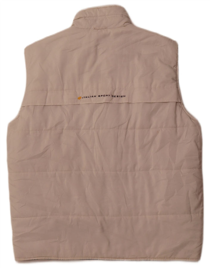 Lotto Chaleco acolchado para hombre IT 52 XL Poliéster blanco roto