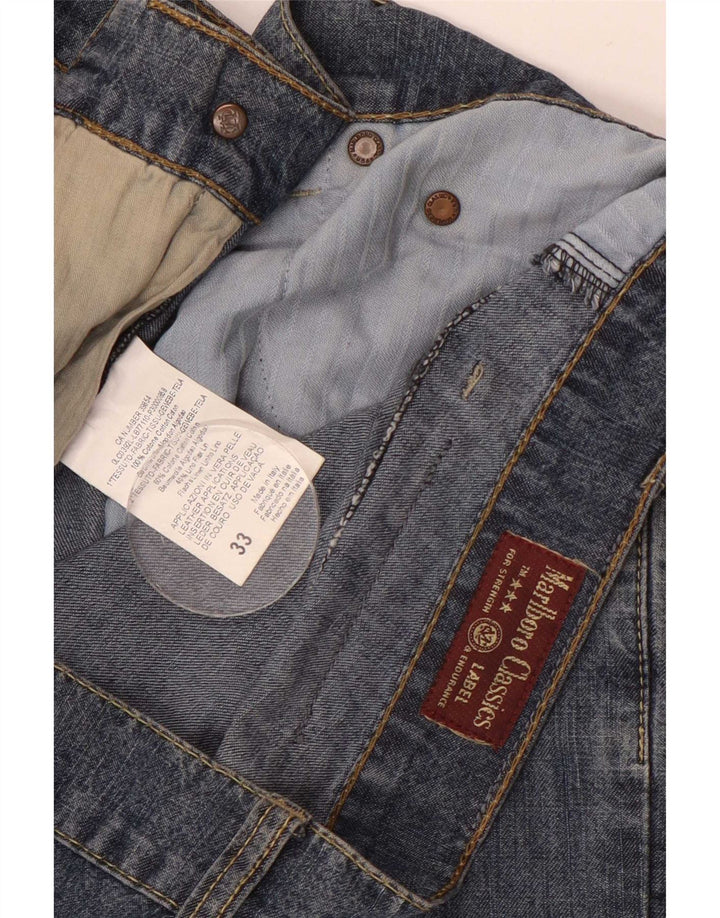 Marlboro Classics Vaqueros rectos para hombre W33 L32 Algodón azul