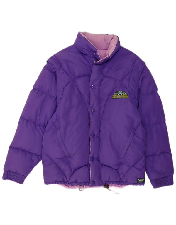 DOLOMITE Chaqueta acolchada reversible para hombre UK 40 Poliéster morado grande