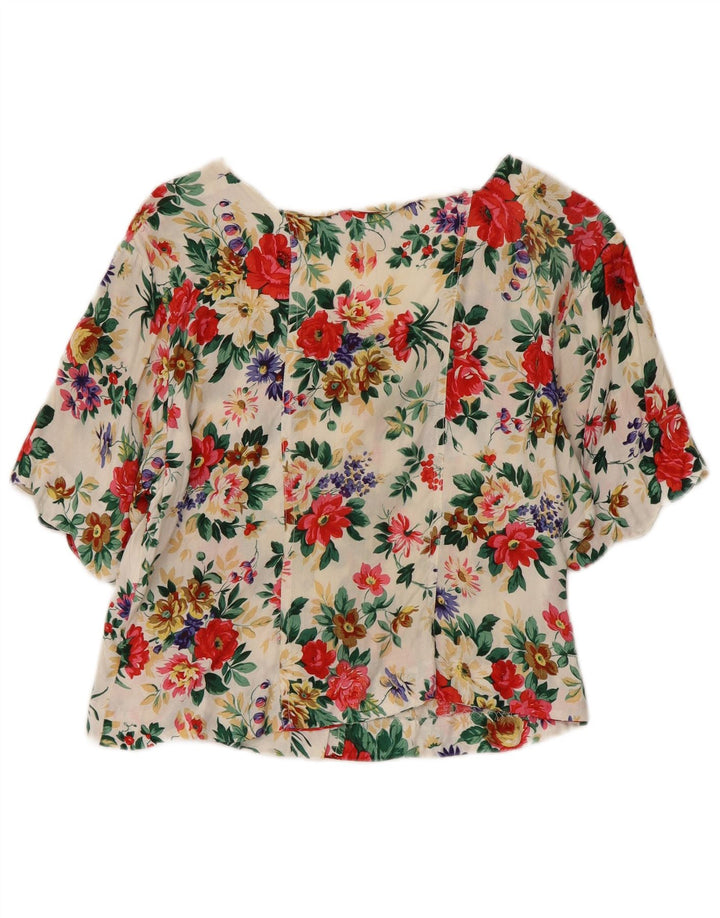 CAPRICCI BY MARCELL Blusa corta para mujer UK 40 Mediana Multicolor