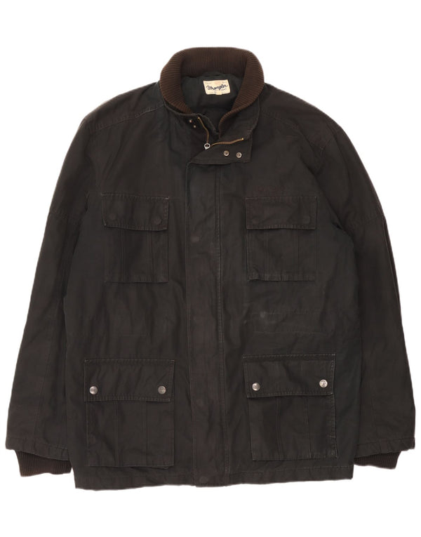 Wrangler Chaqueta utilitaria para hombre UK 42 XL Poliéster negro