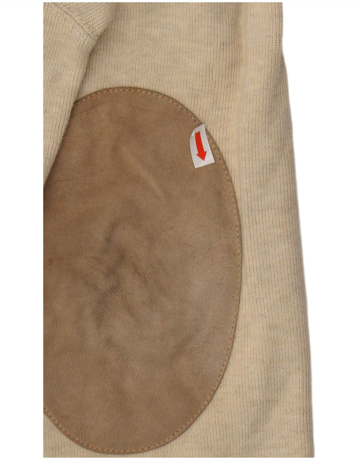 POLO RALPH LAUREN Suéter tipo jersey con cuello chal para hombre con flecos en beige medio