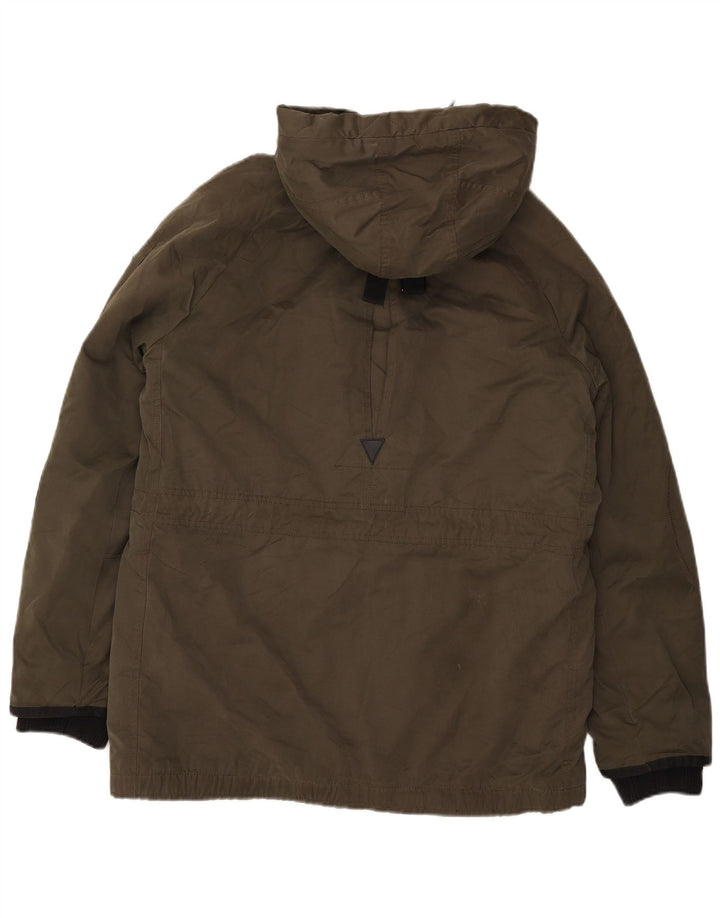 Superdry Parka con capucha para hombre, talla 38, color caqui mediano