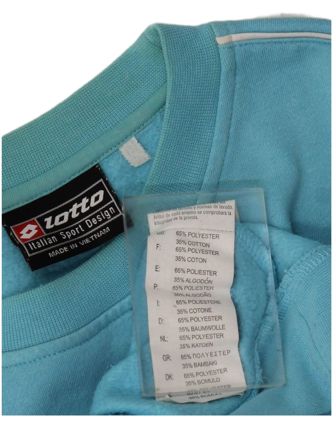 LOTTO Hombre Sudadera Gráfica Jersey Jersey Azul Medio Poliéster