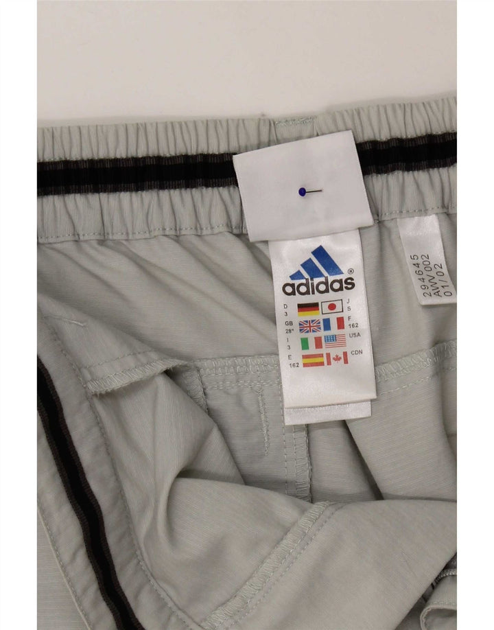 Pantalón Capri Mujer Adidas W28 L20 Poliamida Gris