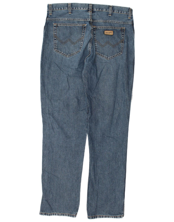 Wrangler Vaqueros Rectos Texas Para Hombre W38 L36 Algodón Azul