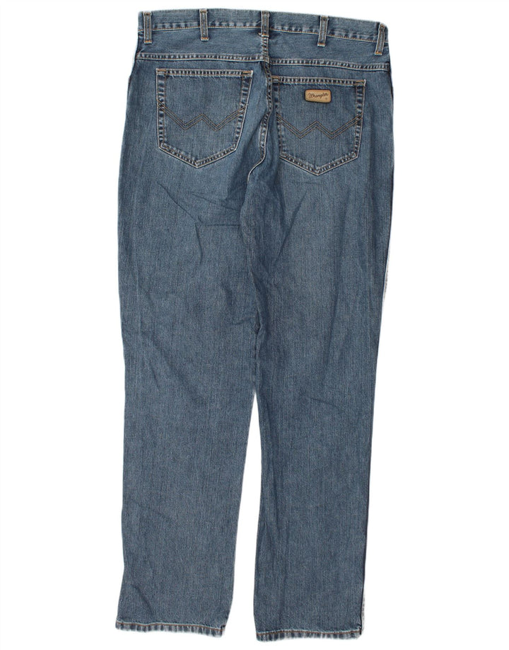 Wrangler Vaqueros Rectos Texas Para Hombre W38 L36 Algodón Azul