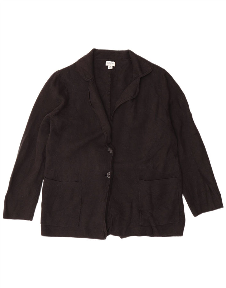 J. CREW Chaqueta tipo blazer de 2 botones para mujer UK 44 Mediana Algodón negro