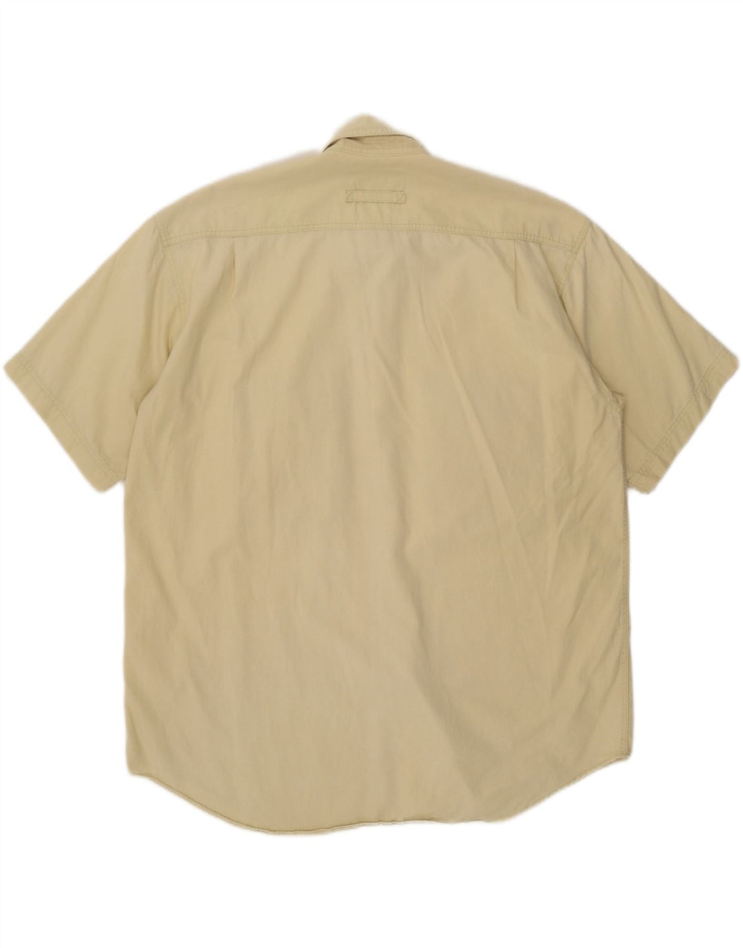 Camel Active Camisa de manga corta utilitaria para hombre XL Algodón beige