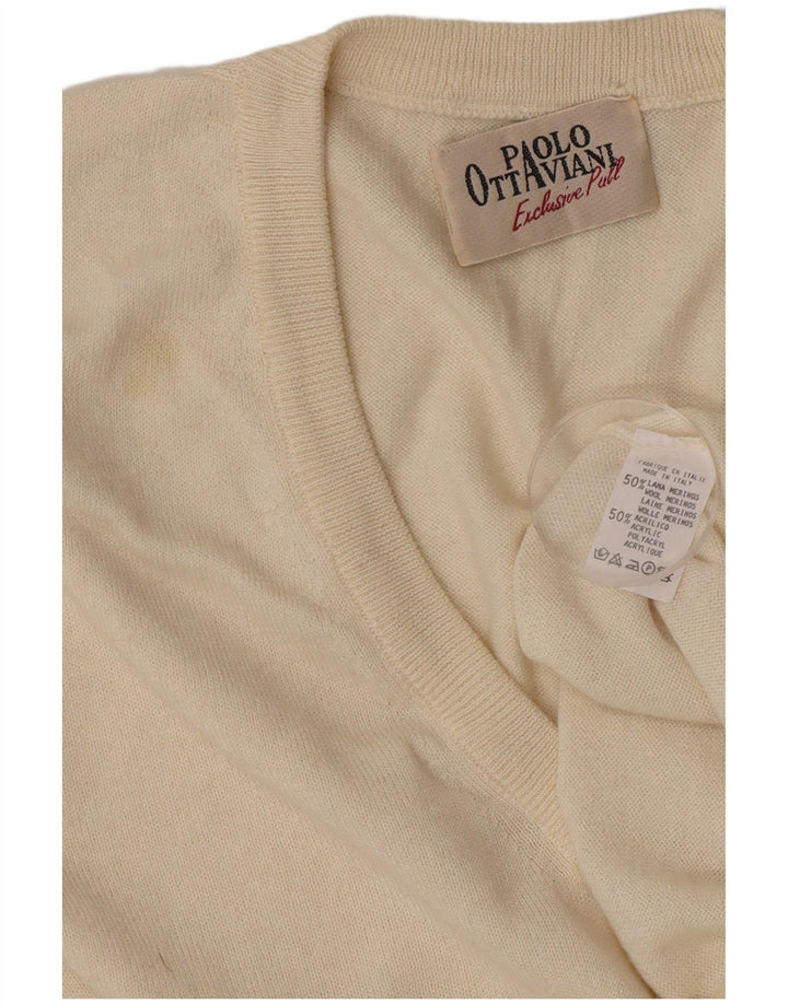 Paolo Ottaviani Camiseta Sin Mangas De Lana Merino Beige Medio