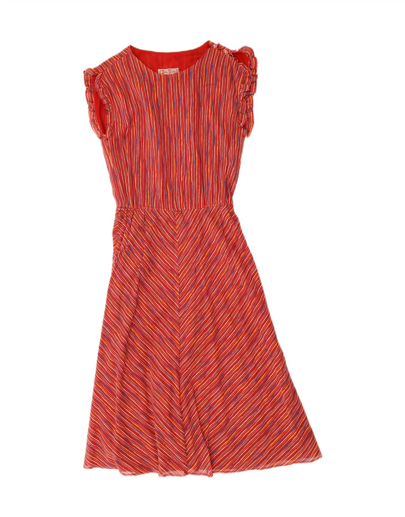 BETTY BARCLAY Womens A-Line Dress UK 12 Medium Red Striped Vintage Betty Barclay and Second-Hand Betty Barclay from Messina Hembry 