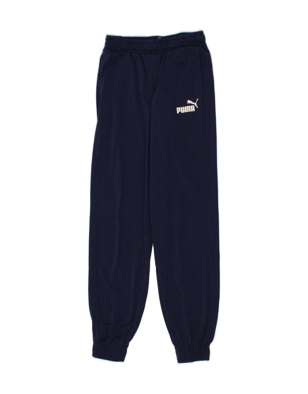 PUMA Boys Tracksuit Trousers Joggers 13-14 Years Navy Blue Polyester Vintage Puma and Second-Hand Puma from Messina Hembry 