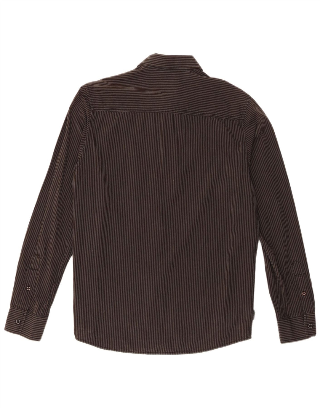 Quiksilver Camisa Mid Fit De Algodón A Rayas Gris Pequeño Para Hombre