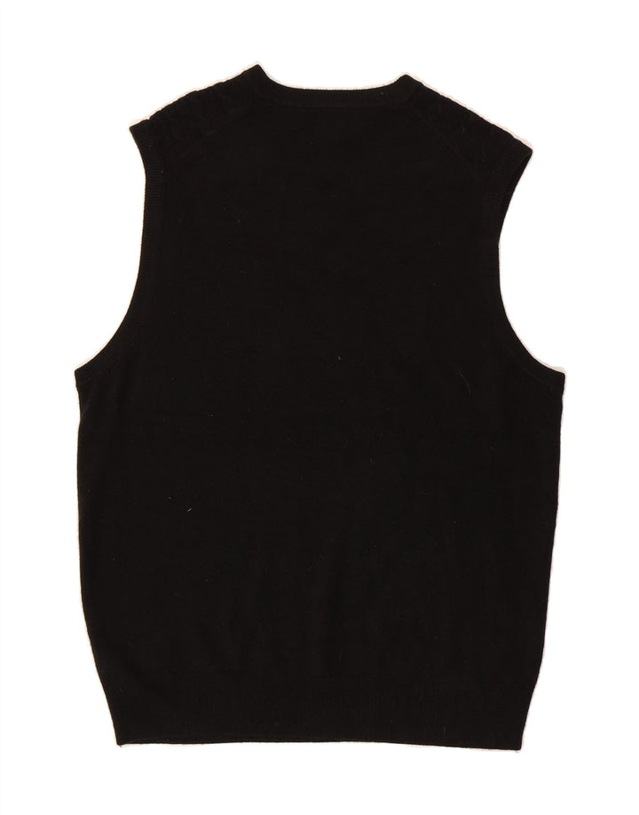 DOCKERS Mens Vest Tank Top XL Black Acrylic Vintage Dockers and Second-Hand Dockers from Messina Hembry 
