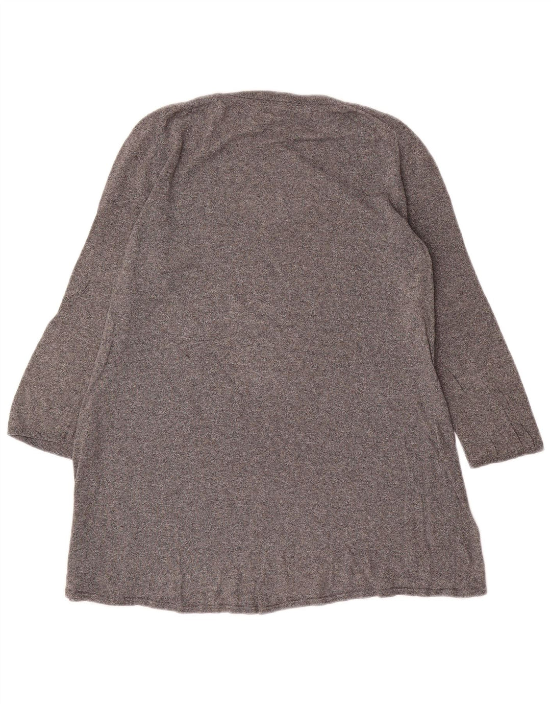 Massimo Dutti Top Túnica De Manga 3/4 Para Mujer UK 44 Grande Gris Moteado