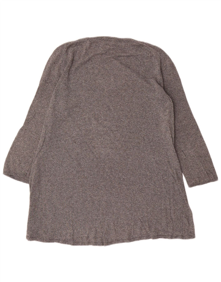Massimo Dutti Top Túnica De Manga 3/4 Para Mujer UK 44 Grande Gris Moteado