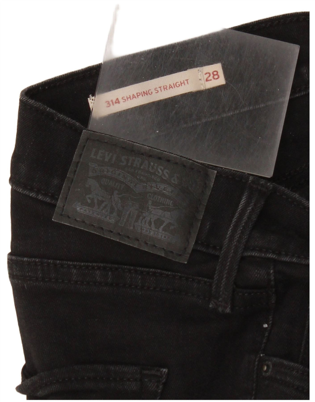 Levi's Mujer 314 Shaping Jeans Rectos W28 L30 Negro
